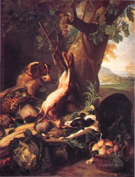 classical dog hare and still life Oil Paintings